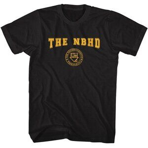 The Neighbourhood T-Shirt Collegiate Crest Logo Music Fan Graphic Black 73